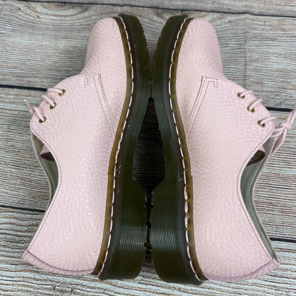 NWOT Dr Martens 1461 Virginia Leather Oxford Shoes Size 8 Salmon Pink Air Wair - Picture 11 of 15